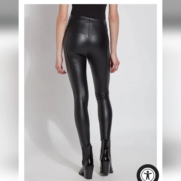 Lysse High Waist Vegan Leather Leggings - Picture 3 of 8